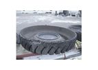 Polyethylene Mining Tire Inserts for Cattle and Bison Water Troughs