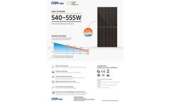 Model DHM-72X10(BW) - 540-555W Half-Cell High Efficiency PV Module - Brochure