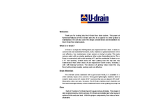 U-Drain Single-Slot Non-Grated Pre-Engineered Floor Drain - Brochure