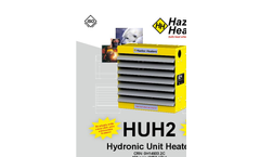 Hazloc - Model HUH2 - Hydronic Unit Heater - Brochure