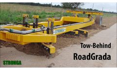 Tow Behind Road Grader from Stronga for Loose Material Roads - Video