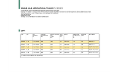 Ferruzza - Model TL Series - Single Axle Agricultural Trailer - Brochure