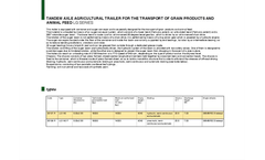 Ferruzza - Model LG Series - Tandem Axle Grain and Animal Feed Trailer - Brochure