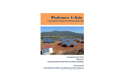 1 Axis Solar Tracker - Brochure