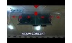 Louvre system - Optimal distribution of fresh in broiler and breeder houses Video
