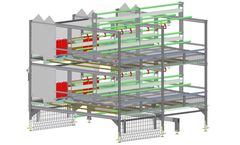 Hellmann - Model PRO 10 - Compact Layer Aviary with Egg Belts System