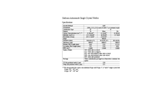 GaSb Specification - Specification