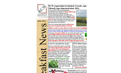 BCW (Agriculture) Limited Cereals, Agronomy and Oilseed rape demonstration 2014- Brochure
