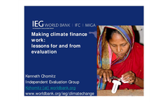 Challenge of Low Carbon Development: Lessons from a Recent Evaluation