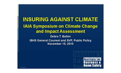 Insuring Against Climate