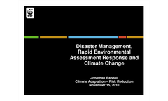 WWF Experience on Disaster Management and Climate Change