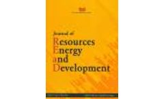 Journal of Resources, Energy, and Development
