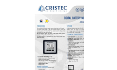 Cristec - Model IP65 POWER+ - Waterproof Battery Charger - Brochure