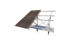 Alkor - Mounting System with 2 Vertical Panels in Ground