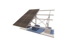 Alkor - Mounting System with 2 Vertical Panels on Concrete