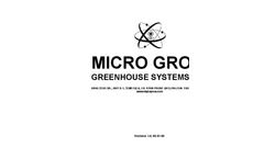 Micro Grow - Model Growmate - Computer-Based Control System  - Manual