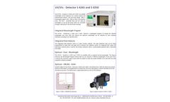 Schambeck - Model S 4245/ S 4250 - UV/VIS Detectors for Routine Analyzes-  Technical Specifications Sheet