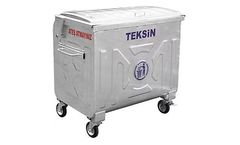 Teksin - Model 770 Lt. - Hot Dip Galvanized Waste Container