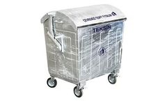 Teksin - Model 1100 Lt. - Hot Dip Galvanized Waste Container
