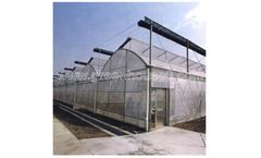 Model ST832 - Sawtooth Plastic Film Ventilation Greenhouse for Tropical Climate