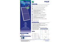 GOLDI - Model DUO APEX_120GN - Polycrystalline Module - Brochure