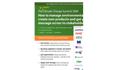 3rd Annual Climate Change UK Summit Brochure