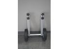 Rapid-Veyor - Model 11033-KIT - Adjustable Height H-Leg Kit with 10-inch Wheel for 12-inch Conveyor Bed