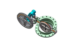 Yuda - Model DN350-DN500 D343 - Double Flange Butterfly Valves