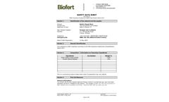 Biofert - Mussel Meal Organic Fertiliser - Safety Data Sheet