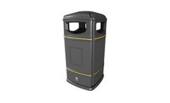 Leafield - Model 110 Litre - Heritage Square Hooded Litter Bin
