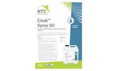 Cloak - Organic Blend Spray Oil Brochure