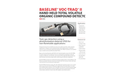 Baseline VOC-TRAQ - Total Volatile Organic Compound Detector - Brochure