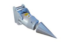 Fuelwood - Model S1 - Screw Cone Splitter and Grab for 0.8 to 6 Ton Excavators
