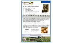 Superior - Model SF 799 - Startup Base Fertiliser Brochure