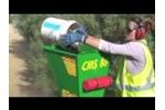 Chipper Mulcher Shredding Horse Manure - Video