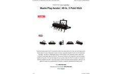Maxim - Model MPA3P48.MAX - 48-In. 3-Point Hitch Plug Aerator - Brochure