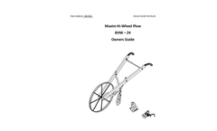 Maxim - Model HWP-24WH.MAX - 24 In. Wood Handles High Wheel Plow - Brochure