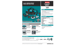 Makita LXT Lithium-Ion - Model XBP03Z - Cordless Compact Band Saw Tool - Datasheet