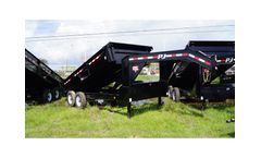 PJ - 16"x83" Triple Axle Gooseneck Dump Trailer