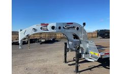 Maxi Roule - Model D5 - 35"X83" Galvanized Gooseneck Flatbed Trailer