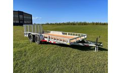 PJ - 16"X83" Galvanized Tandem Axle Utility Trailer