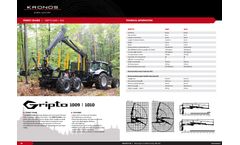 Kronos - Model Gripto 1009 and 1010 - Forest Crane -Brochure