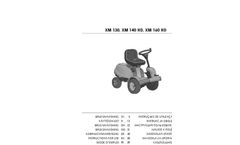 Castelgarden - Model XM 130, XM 140 HD, XM 160 HD - Front Mowers - Manual