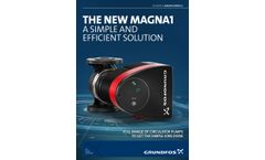 Grundfos - Model MAGNA 1 D - Circulator Pump - Brochure