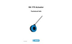 Skov - Model DA 175 - Actuator - Brochure