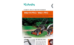 Walk Behind Electric Mowers- Brochure