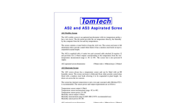 Tomtech - Model AS2 and AS3 - Aspirated Screens Datasheet