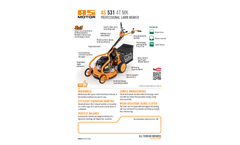 AS Motor - Model AS 531 4T MK - Professional Lawn Mower Brochure