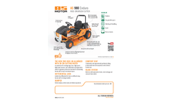 Enduro - Model AS 980 - Ride-on Mowers Brochure