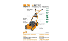 AS Motor - Model AS 53 2T 4WD - Professional Lawn Mower Brochure